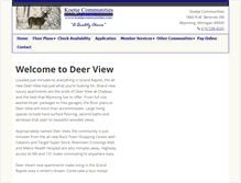 Tablet Screenshot of deerviewapartments.com